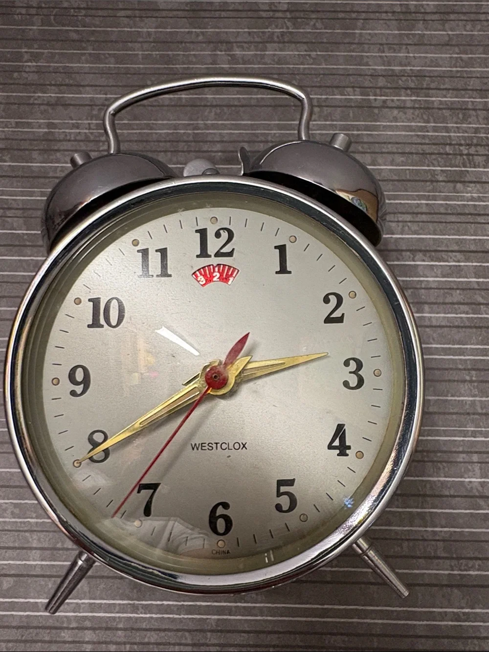 Westclox Classic Silver Twin Bell Alarm Clock